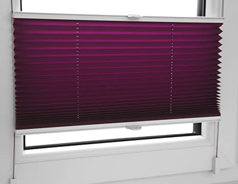 Wärmeschutzfaltstore in der Farbe lila lila Wärmeschutzplissee